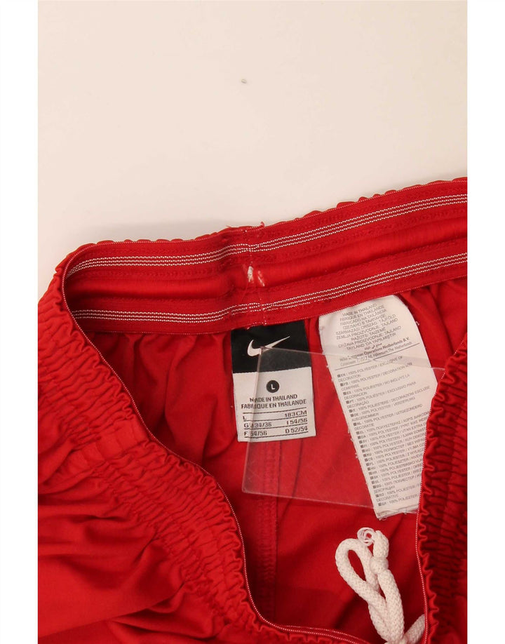 Nike Short de sport graphique pour homme UK 34/36 Large Rouge Polyester