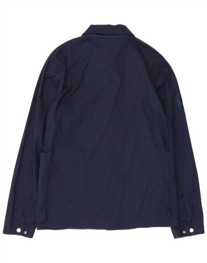 Pretty Green Veste Bomber Homme UK 36 Petit Coton Bleu Marine