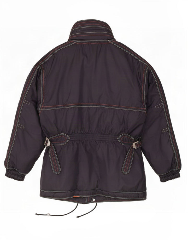 Ellesse Veste de ski à capuche pour femme UK 12 Gris moyen Polyamide