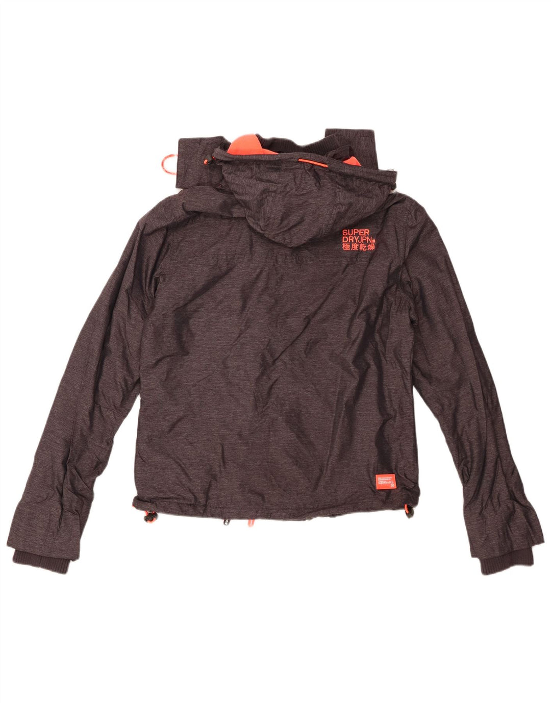 SUPERDRY Veste coupe-vent à capuche Windcheater pour femme UK 12 Gris moyen