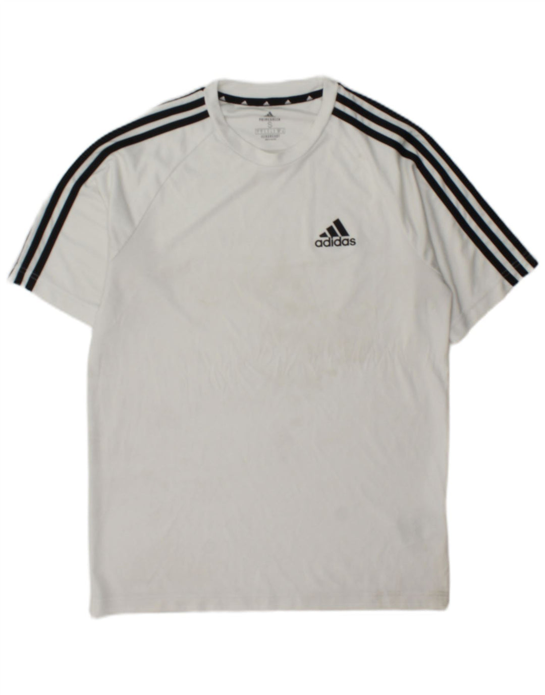Adidas Hommes Aeroready T-Shirt Haut Petit Blanc Colorblock Polyester