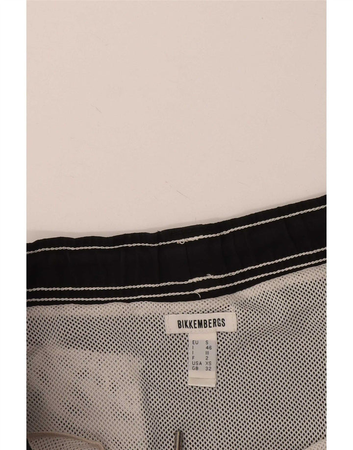 Bikkembergs Short de Bain Graphique Homme Noir Moyen Polyester