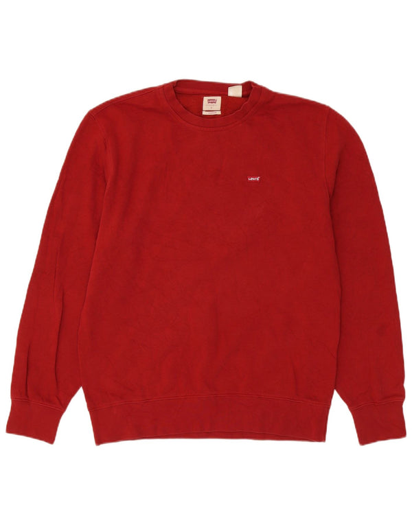 Levi's Sweat-Shirt Standard Homme Rouge Small Coton