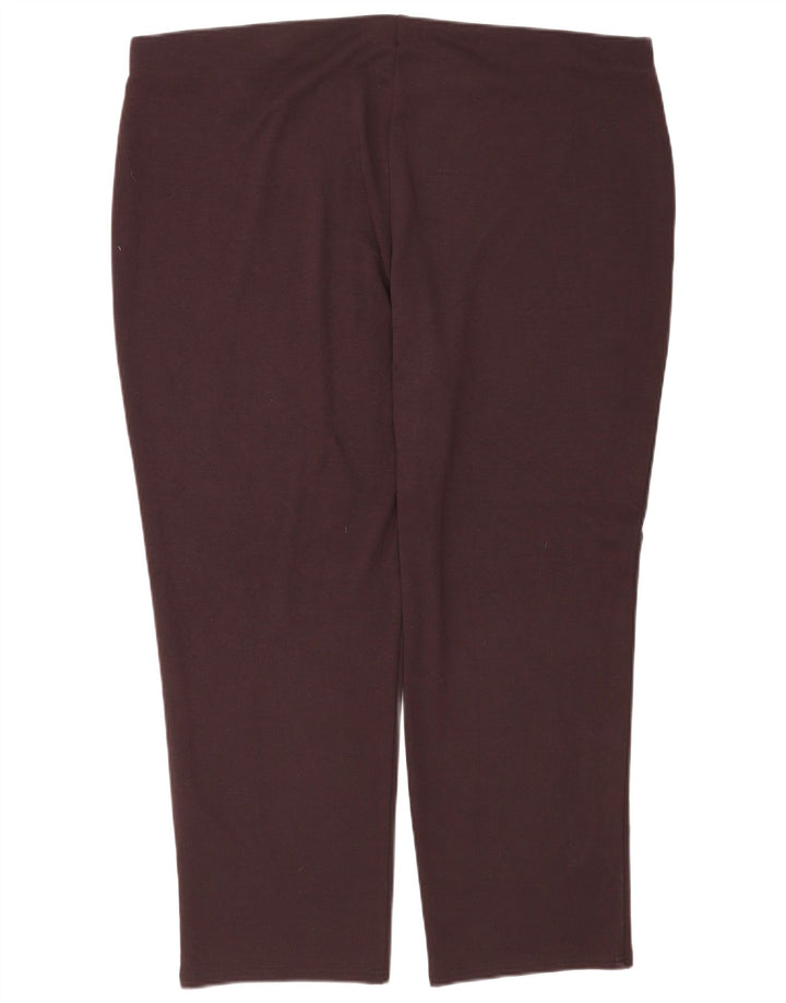 Marks & Spencer Legging Slim Femme UK 22 3XL Marron Polyester