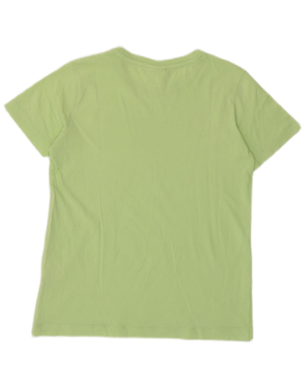 Champion T-shirt graphique pour femme UK 10 Small Vert Coton