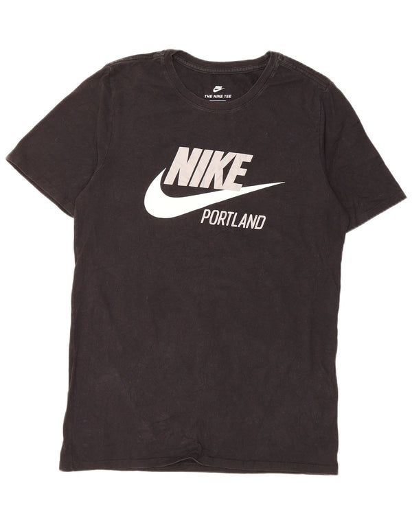 Nike T-shirt graphique pour homme en coton noir Taille S