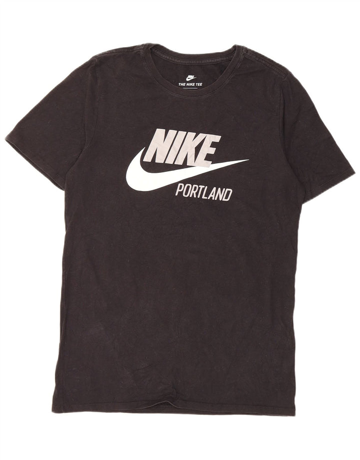 Nike T-shirt graphique pour homme en coton noir Taille S