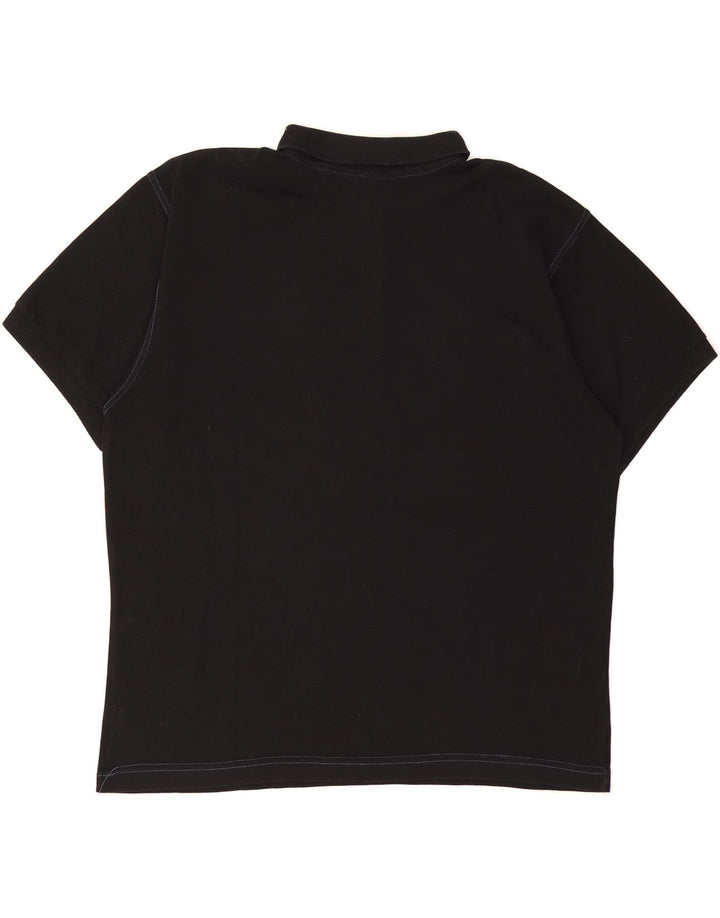 THINK PINK Mens Polo Shirt Large Black Cotton Vintage Think Pink and Second-Hand Think Pink from Messina Hembry 