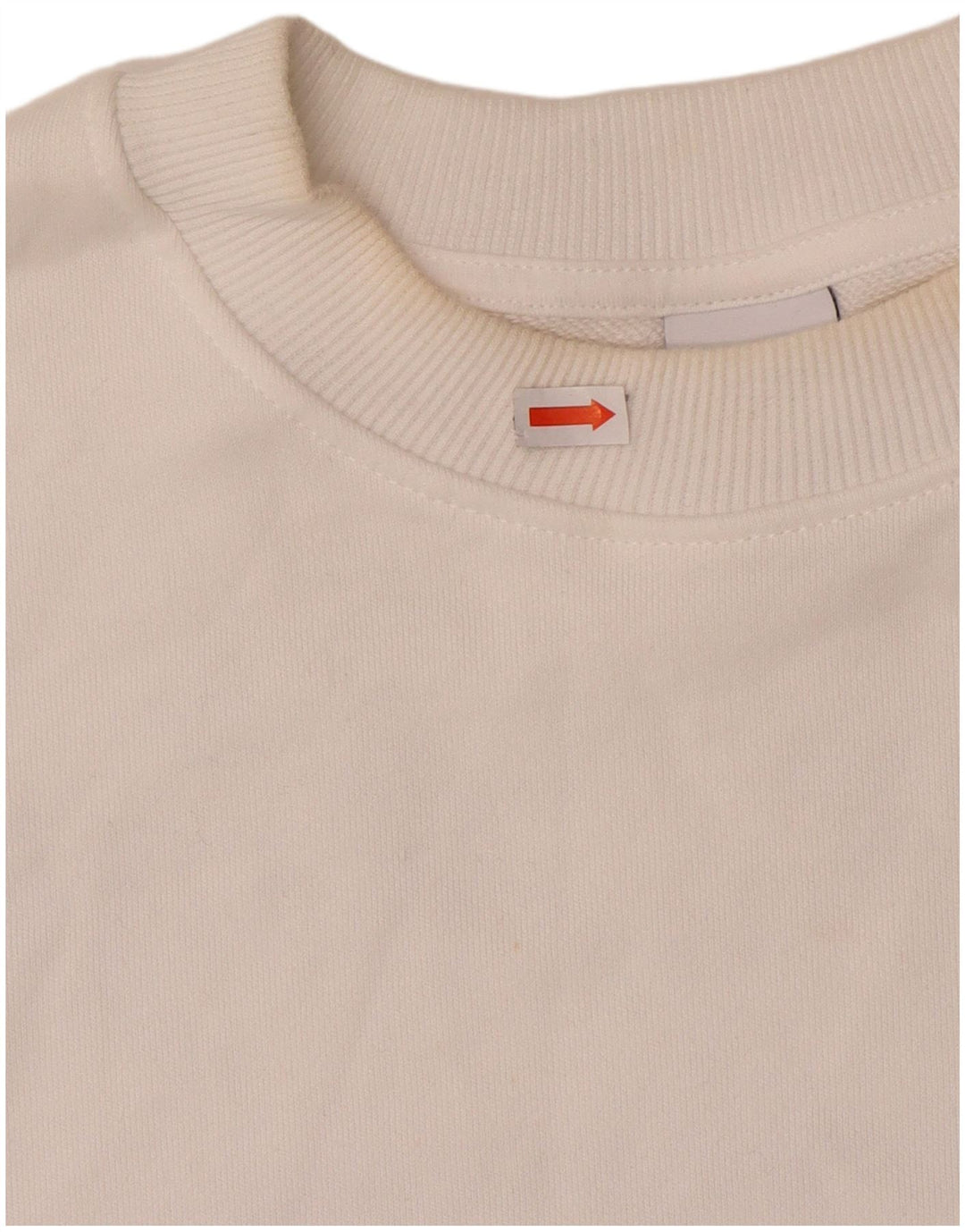 Zara Sweat-shirt graphique surdimensionné pour femme UK 10 Petit Blanc