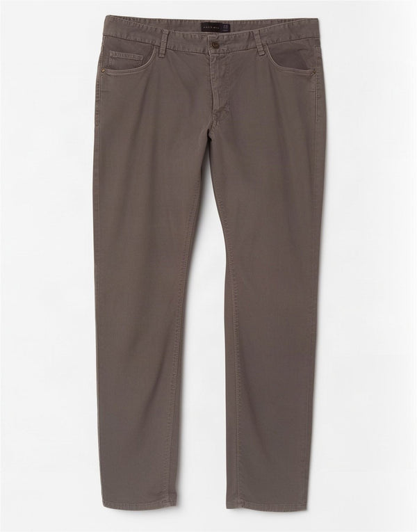 Zara Pantalon décontracté slim pour homme EU 46 XL W36 L33 Gris Coton