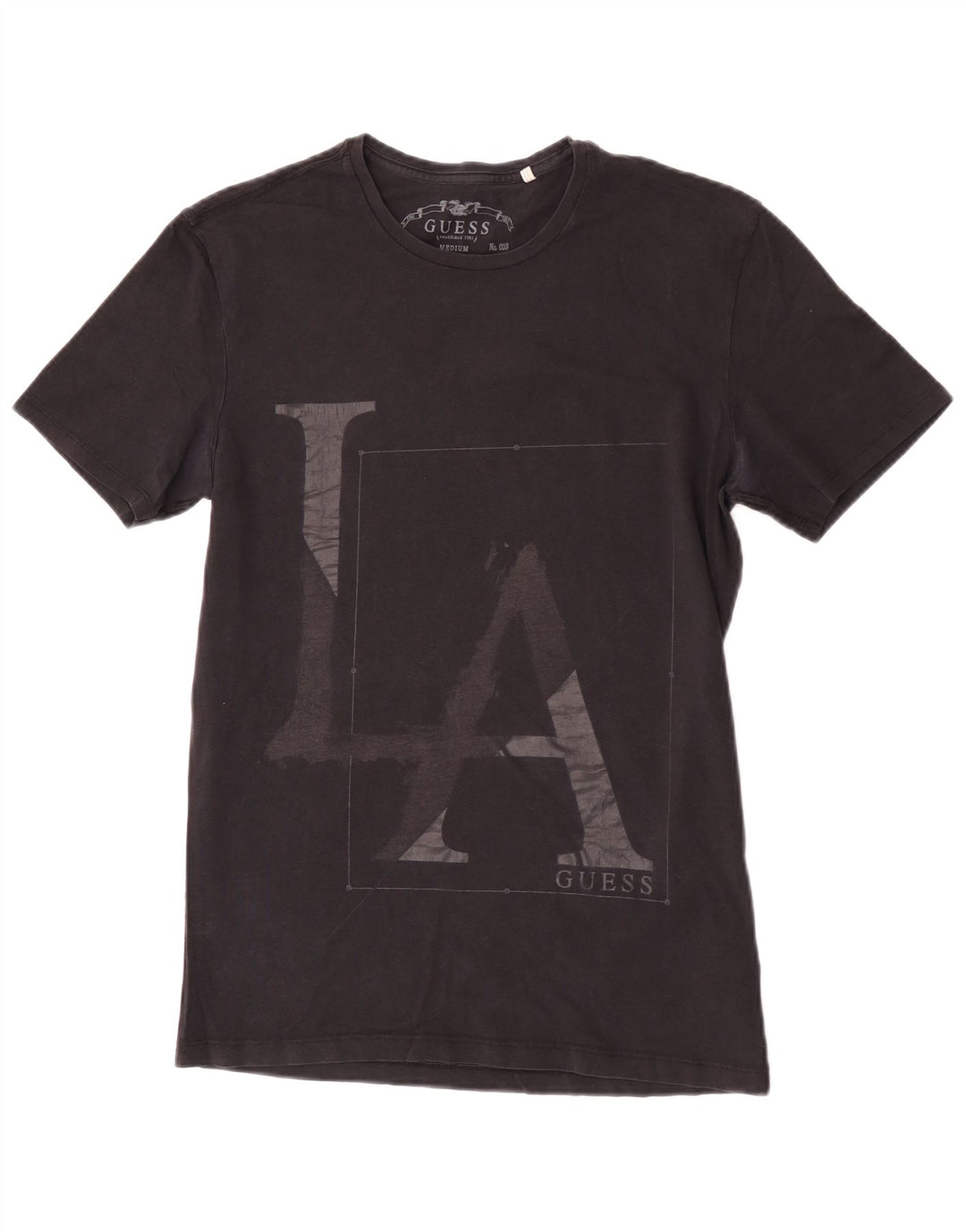 Guess T-Shirt Graphique Femme Noir Moyen Coton