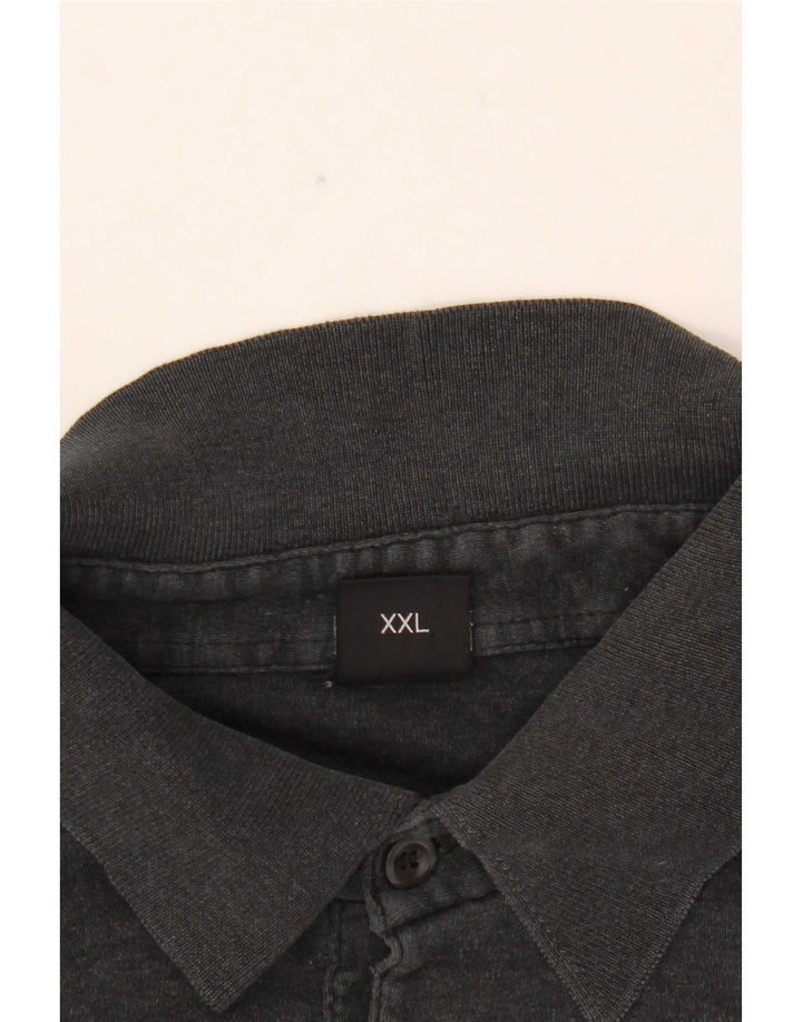 Hugo Boss Polo à manches longues pour homme 2XL Gris