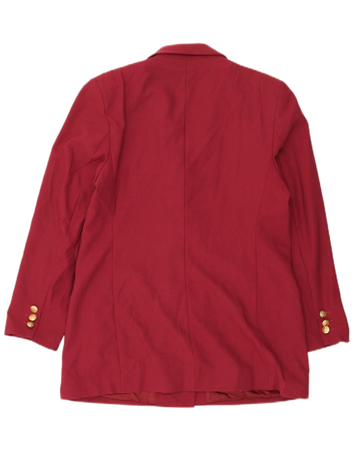 Marks & Spencer Veste blazer coupe standard pour femme UK 16 Large Bordeaux