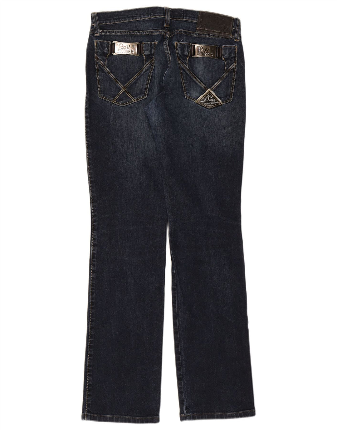 ROY ROGERS Womens Graphic Straight Jeans  W31 L31 Blue