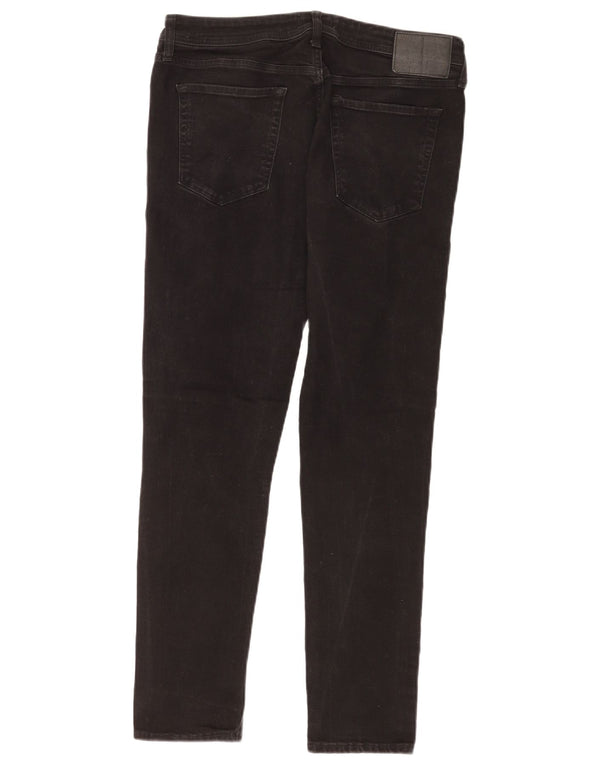 Jack & Jones Mens Liam Skinny Jeans W34 L32 Black Cotton