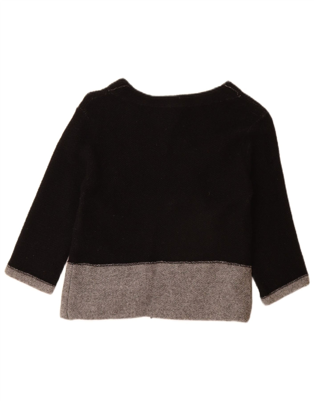 Fred Perry Pull cardigan à manches 3/4 pour femme UK 10 Small Noir Colorblock