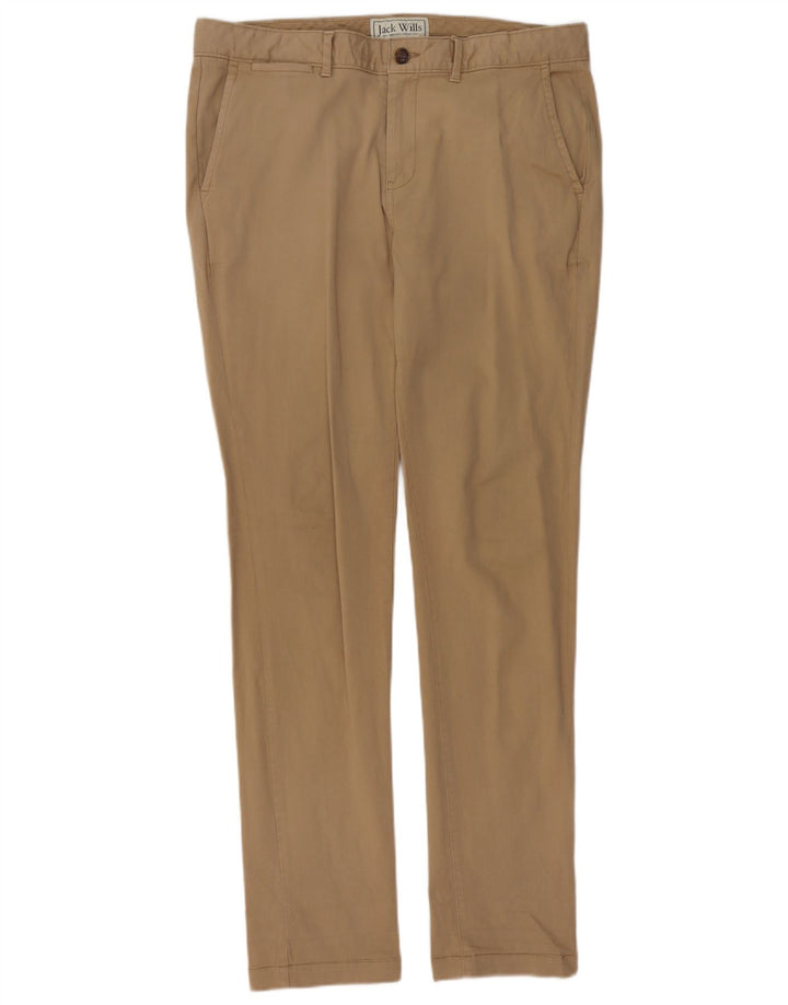 JACK WILLS Pantalon Chino Slim Homme W34 L34 Coton Beige