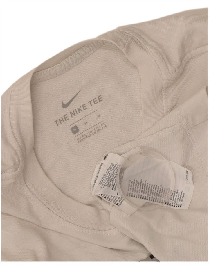 Nike T-shirt graphique pour homme en coton blanc moyen