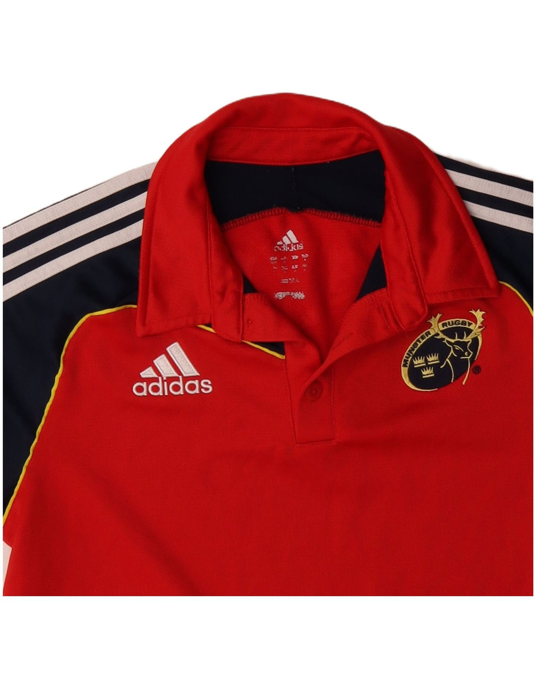 ADIDAS Polo Graphique Munster Rugby Homme Rouge Moyen Colorblock