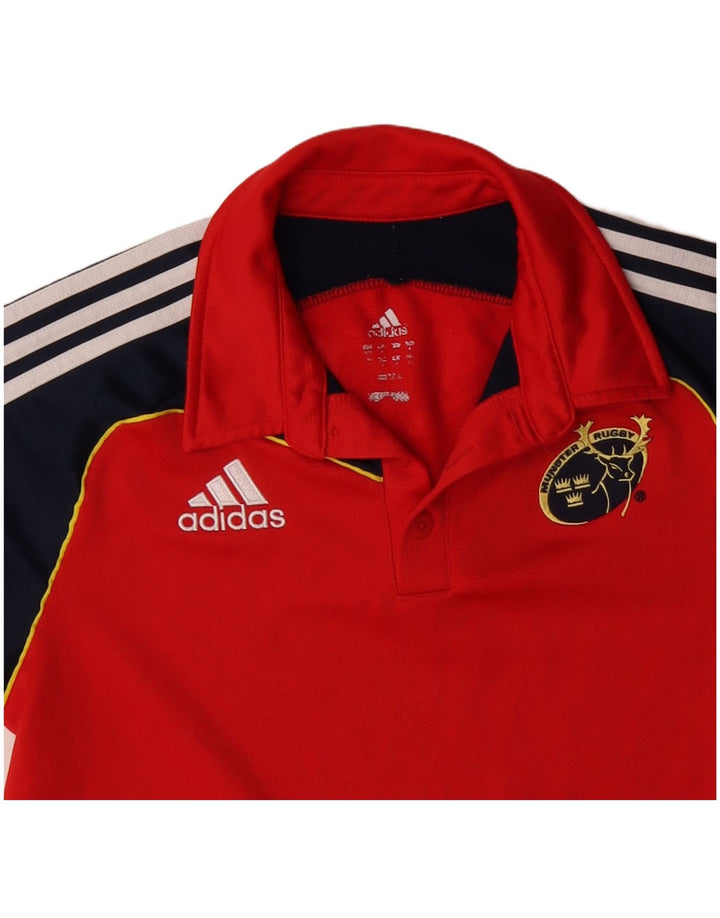 ADIDAS Polo Graphique Munster Rugby Homme Rouge Moyen Colorblock