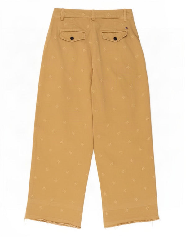Tommy Hilfiger Pantalon chino graphique pour femme UK 10 Small W28 L27 Beige