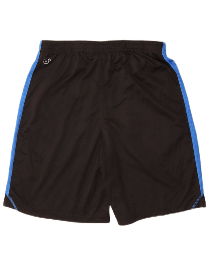 PUMA Short de Sport Homme Noir Moyen Polyester Colorblock