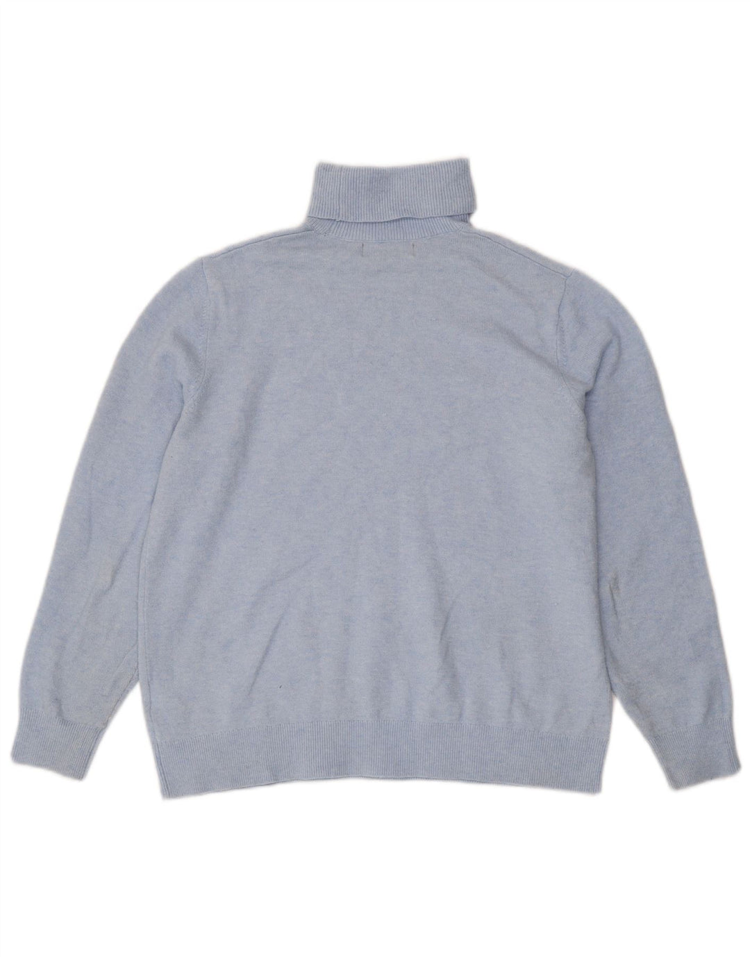 Marks & Spencer Pull col roulé pour femme UK 14 Bleu moyen Polyester