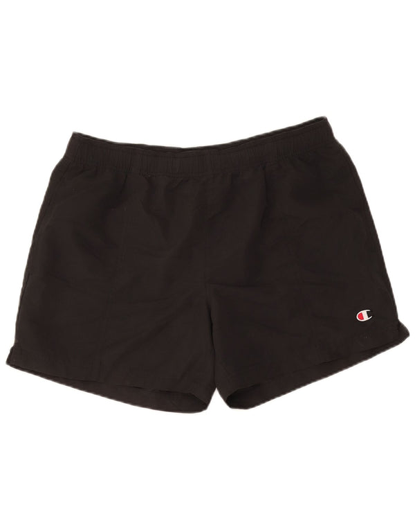 Champion Short de sport pour homme Large Noir Polyester