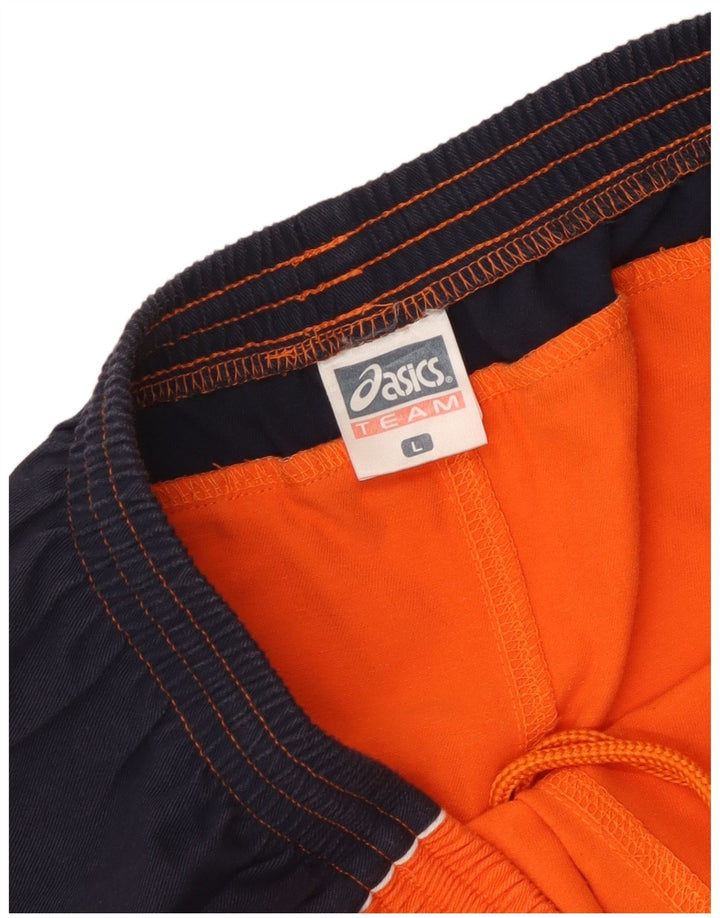 Asics Short de sport pour homme Large en polyester color block orange