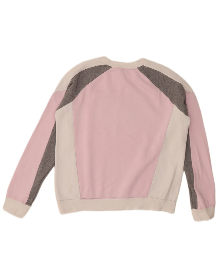 Nike Sweat-shirt graphique pour femme UK 14 Rose moyen Colourblock