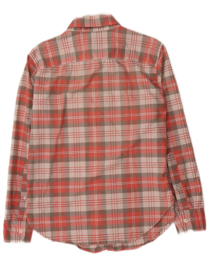 ABERCROMBIE & FITCH Chemise Homme XS Rouge Carreaux Coton