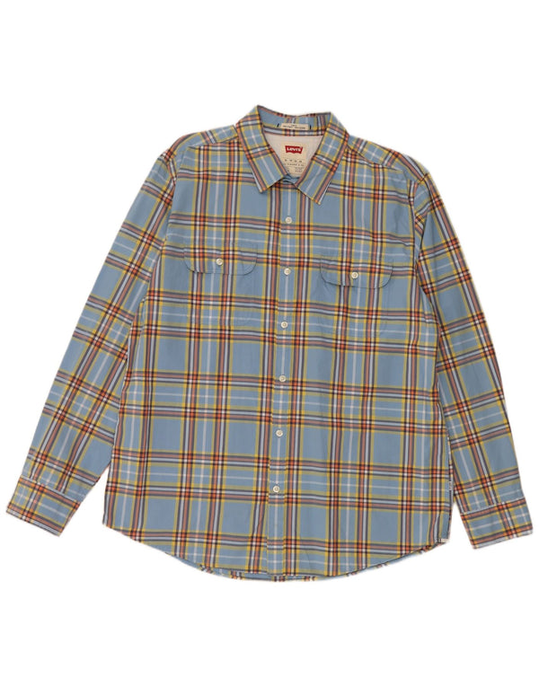 Levi's Chemise Slim Fit XL Homme Bleu Carreaux Coton