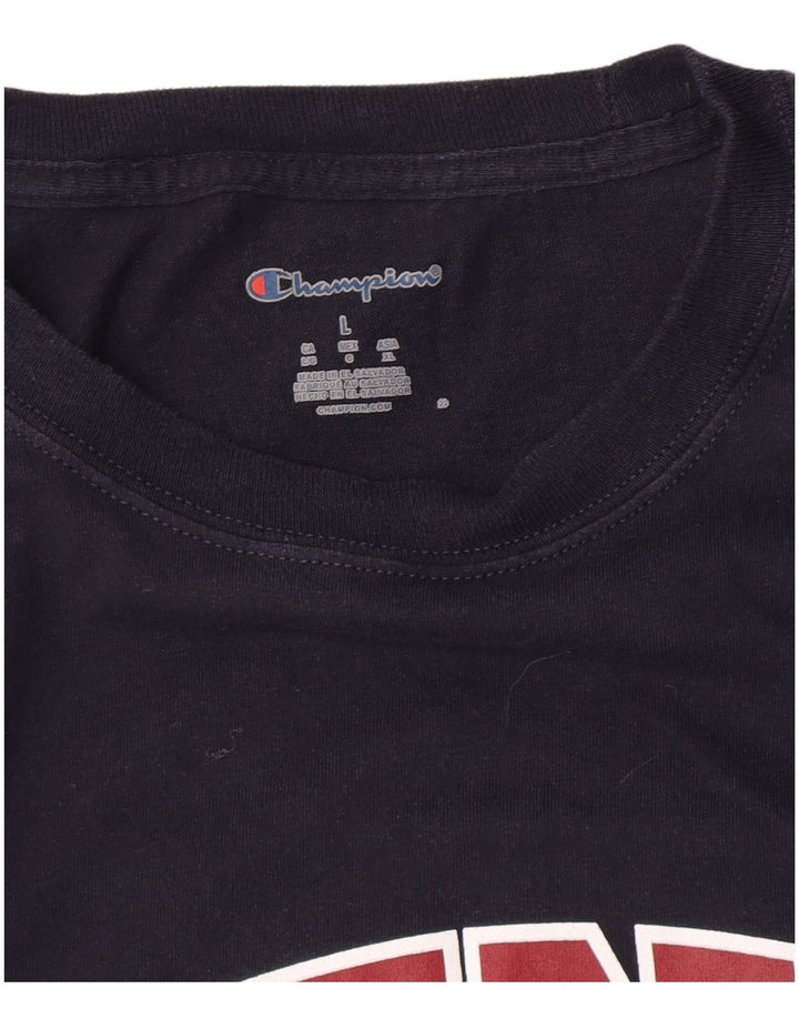 Champion Penn Graphic Haut à manches longues pour homme Bleu marine Taille L