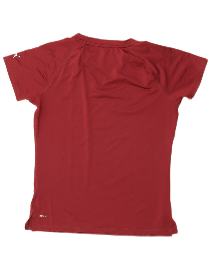PUMA T-Shirt à Motif Abstrait Homme Petit Bordeaux
