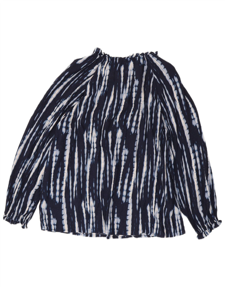 Monsoon Chemisier à motif abstrait pour femme UK 44 Large Bleu marine Viscose