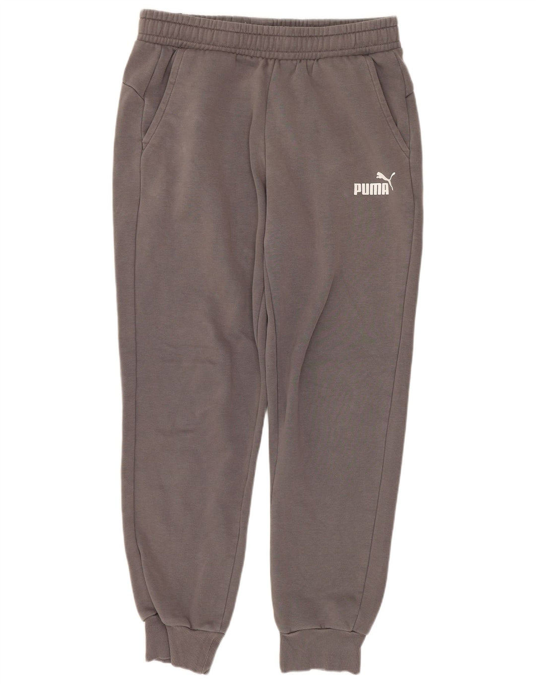 Puma Pantalon de Survêtement Joggers Homme Gris Moyen Coton