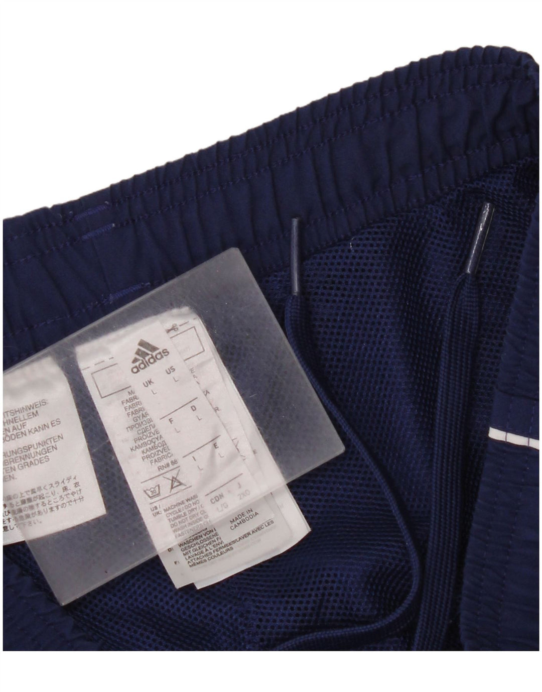 Adidas Pantalon de survêtement pour homme Large Bleu marine Polyester
