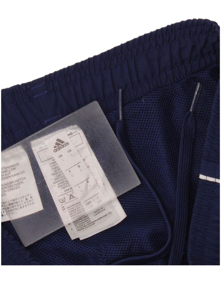 Adidas Pantalon de survêtement pour homme Large Bleu marine Polyester