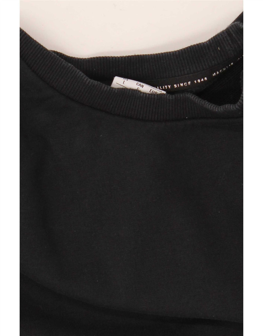 Puma Sweat-shirt pour homme en coton noir Taille L
