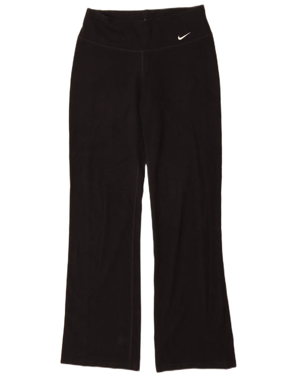 Nike Pantalon de survêtement évasé Dri Fit pour femme UK 10 Small Noir