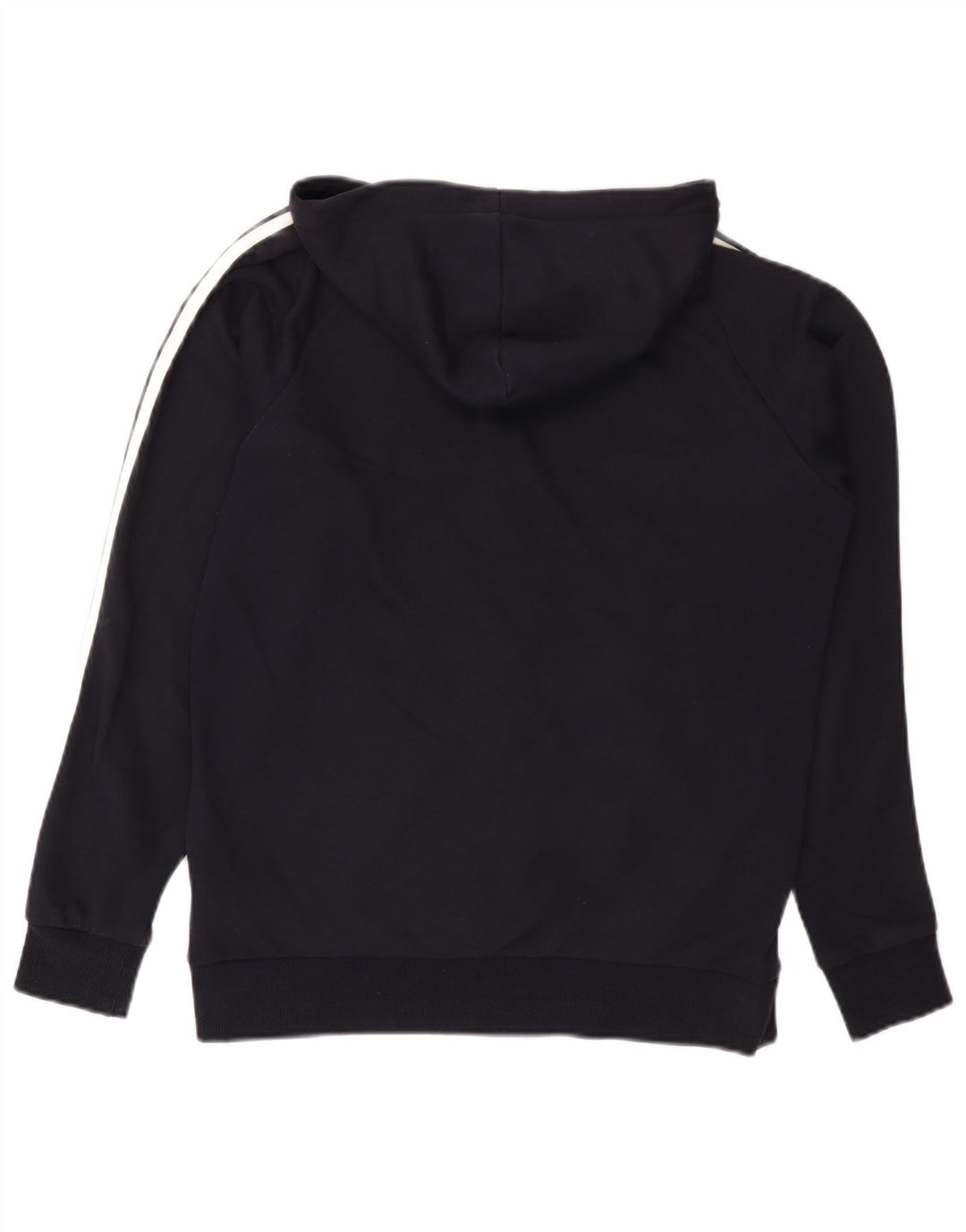 Adidas Pull à capuche zippé pour homme en coton bleu marine moyen
