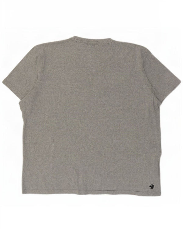 Fat Face T-Shirt Graphique Homme Top 2XL Gris Moucheté Coton