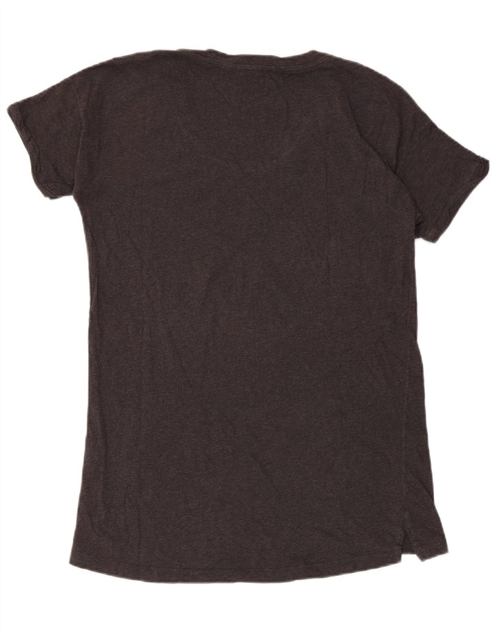 CONVERSE T-shirt graphique pour femme UK 14 Large Gris Coton