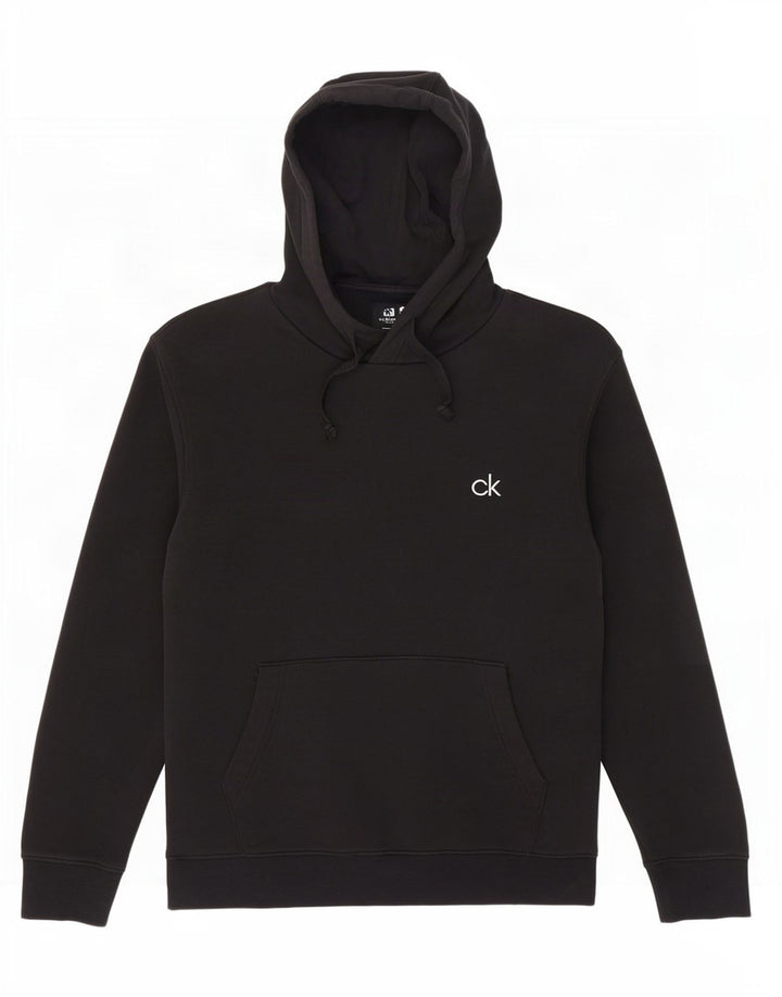 Calvin Klein Pull à capuche Golf homme en coton noir moyen