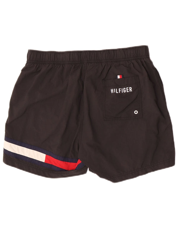 Tommy Hilfiger Short de bain graphique pour homme Large Noir Colorblock