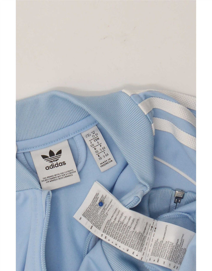 Veste de survêtement Adidas Garçon 5-6 ans Bleu Polyester
