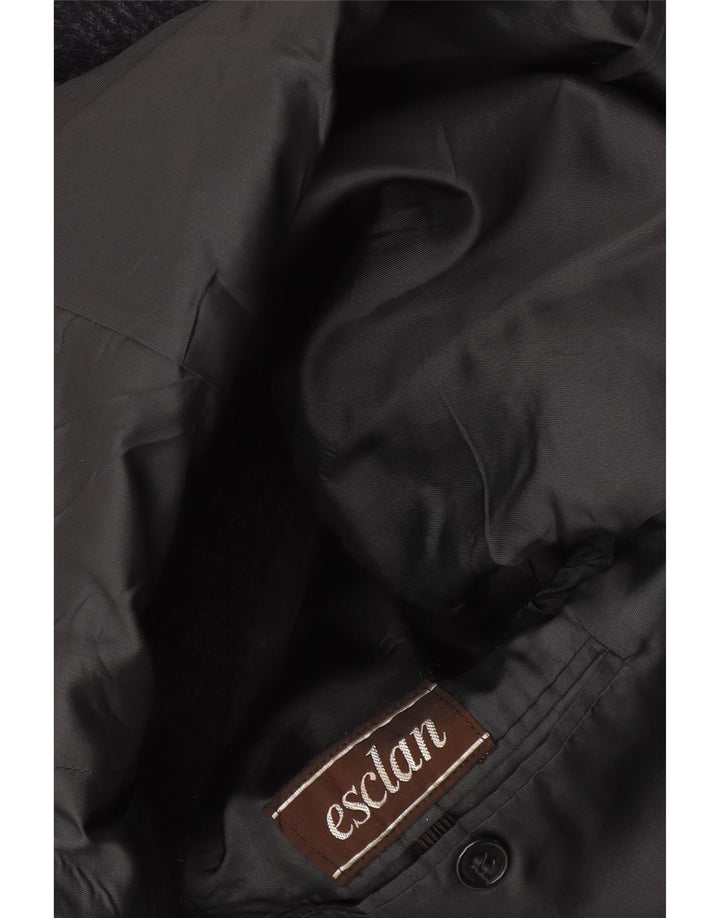 vintage Mens Overcoat UK 40 Grand Bleu Marine