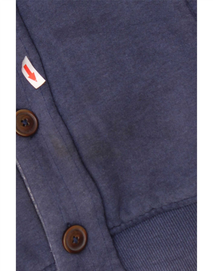 Tommy Hilfiger Veste de survêtement Sherpa pour homme en coton bleu Taille L