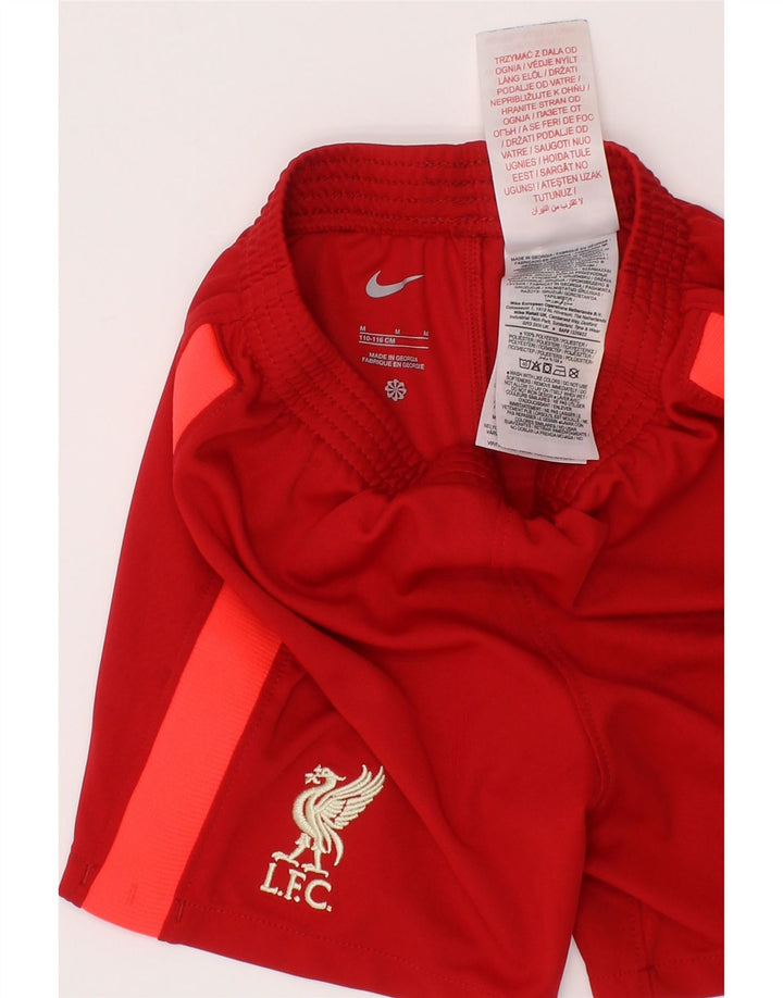 Nike Garçons Liverpool Sport Short 7-8 ans Polyester Colorblock Rouge Moyen