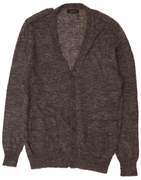 Zara Homme Cardigan Pull XL Gris Moucheté Acrylique